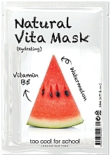 Düfte, Parfümerie und Kosmetik Feuchtigkeitsspendende Tuchmaske mit Vitamin B5 - Too Cool For School Natural Vita Mask Hydrating