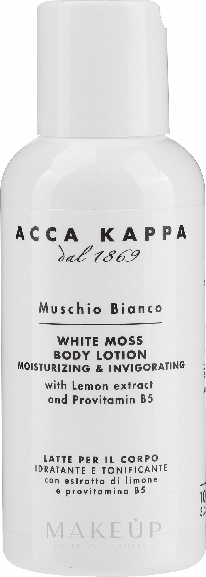 Körperlotion Travel - Acca Kappa White Moss Body Lotion — Bild 100 ml
