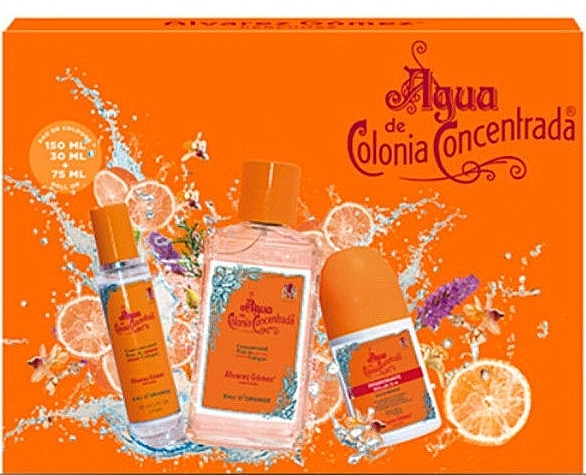 Alvarez Gomez Agua de Colonia Concentrada Eau D'Orange - Duftset (Eau de Cologne 150ml + Eau de Cologne 30ml + Deo Roll-on 75ml)  — Bild N1