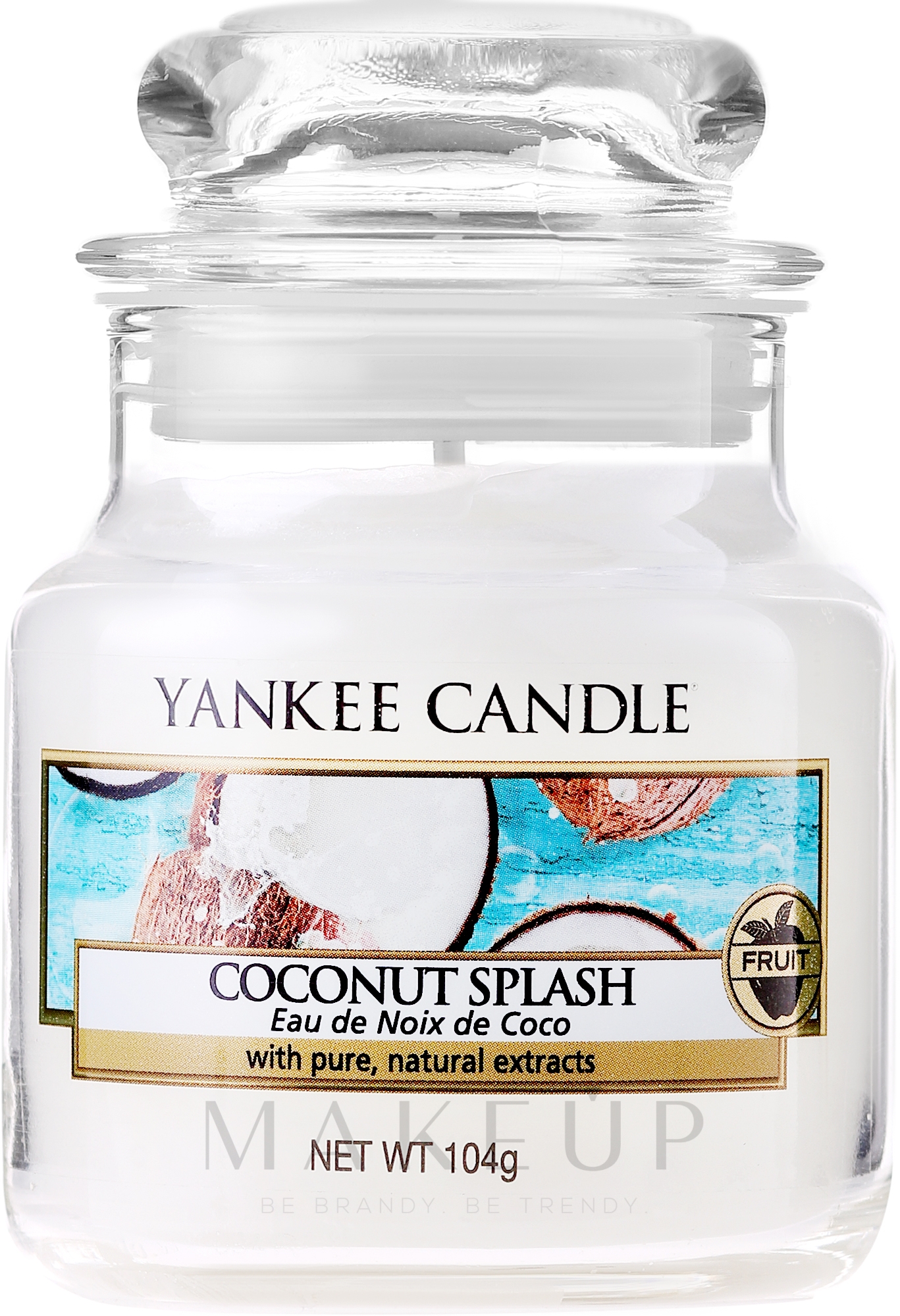 Duftkerze im Glas Coconut Splash - Yankee Candle Coconut Splash Jar — Bild 104 g
