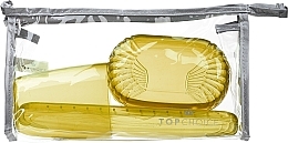 Düfte, Parfümerie und Kosmetik Toilettenset 41372 gelb-transparent graue Tasche - Top Choice Set (accessory/4pcs)