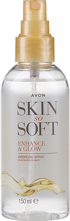 Schimmer-Spray mit leichtem Selbstbräuner - Avon Skin So Soft Enhance&Glow Airbrush Spray — Bild N1