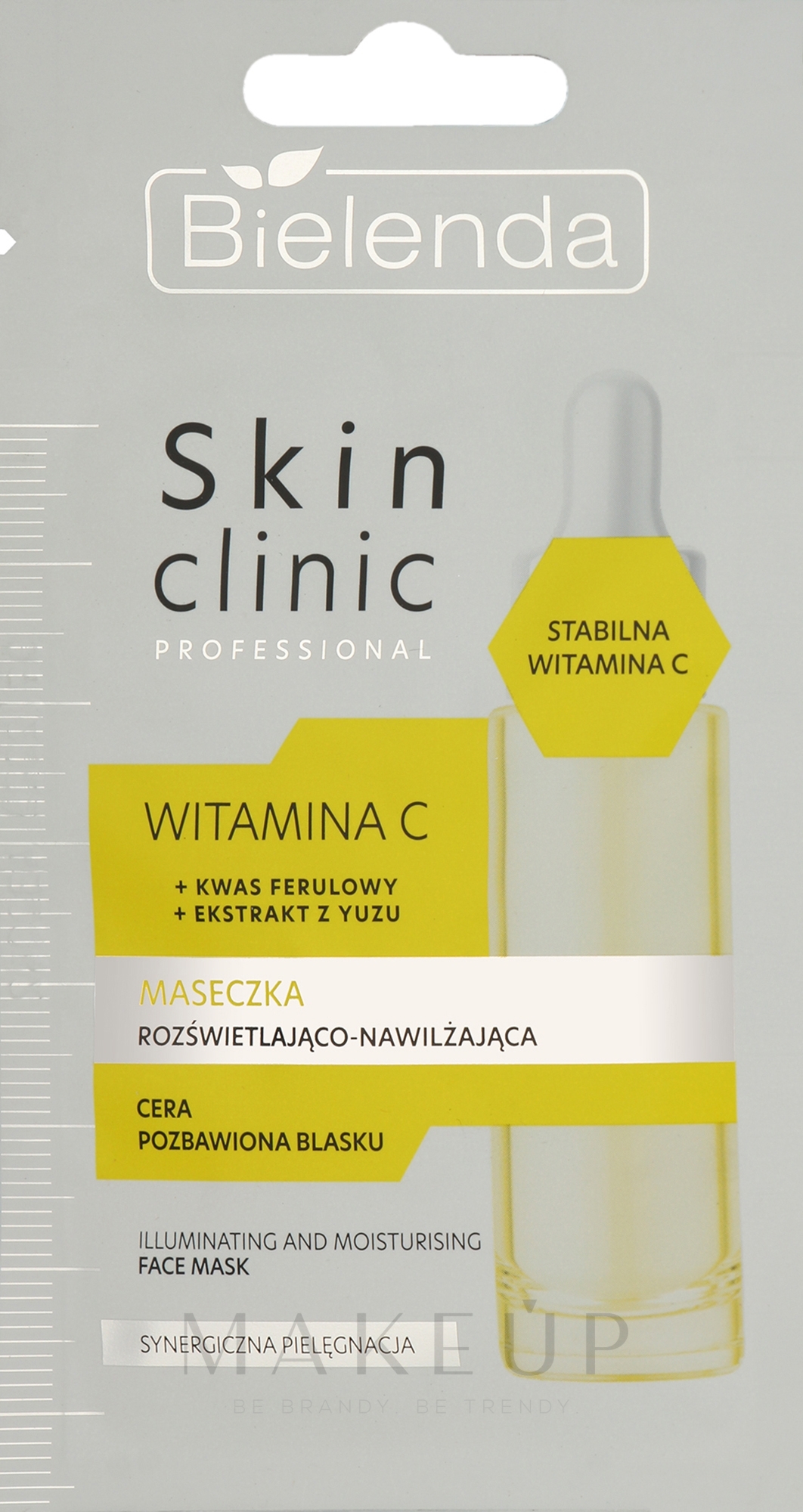 Aufhellende und feuchtigkeitsspendende Gesichtsmaske - Bielenda Skin Clinic Professional Vitamin C Mask — Bild 8 g