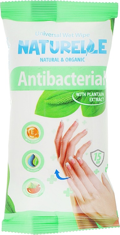 Feuchttücher 15 St. - Naturelle Antibacterial — Bild N1