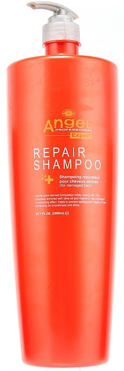 Shampoo mit Olivenöl und Vitamin E - Angel Professional Expert Hair Repair Shampoo — Bild N1