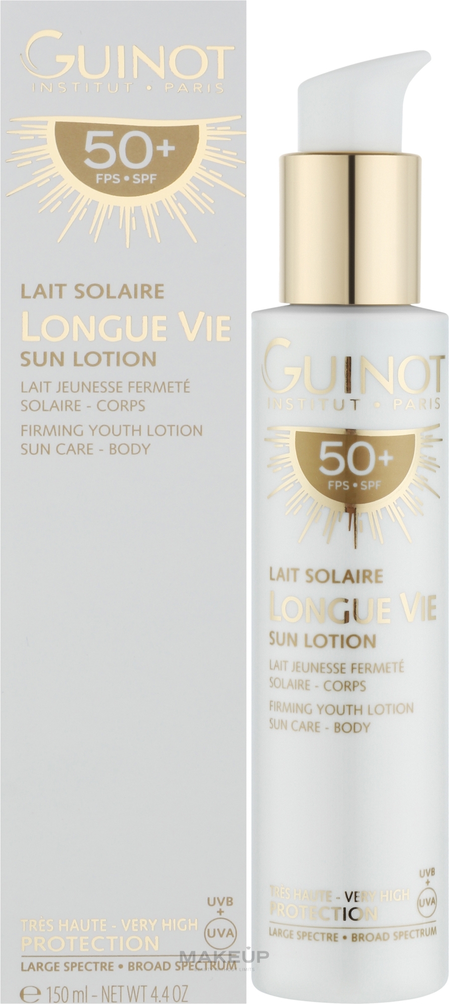 Anti-Aging-Sonnenschutz-Körperlotion - Guinot Longue Vie Sun Lotion SPF50+ — Bild 150 ml