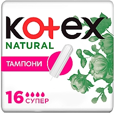 Düfte, Parfümerie und Kosmetik Tampons Super 16 St. - Kotex Natural