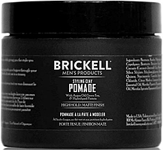 Düfte, Parfümerie und Kosmetik Haarstyling-Pomade - Brickell Men's Products Styling Clay Pomade