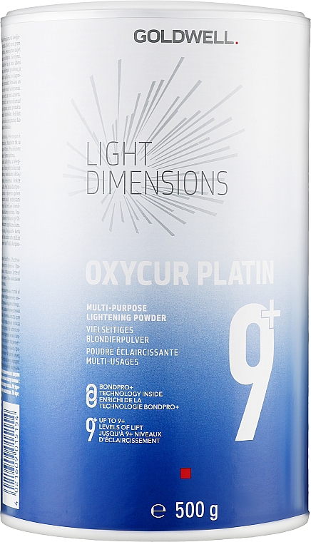 Aufhellendes Pulver für das Haar - Goldwell Light Dimension Oxycur Platin 9+ — Bild N1