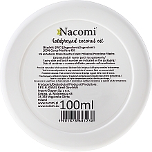 100% natürliches Kokosöl für Haar und Körper - Nacomi Coconut Oil 100% Natural Unrefined — Bild N2
