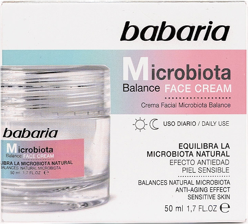 Ausgleichende Gesichtscreme  - Babaria Microbiota Balance Cream — Bild N1