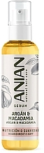 Serum für trockenes und strapaziertes Haar - Anian Natural Argan, Macadamia & Wheat Serum — Bild N1