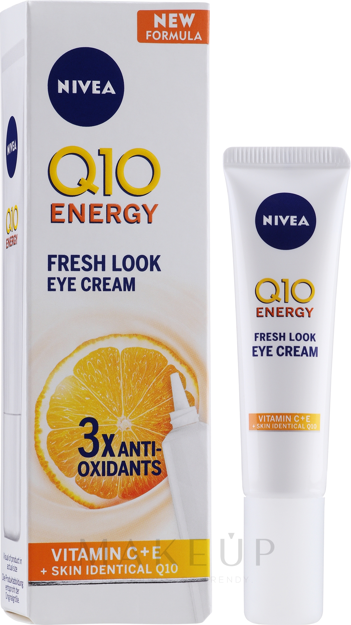 Anti-Aging Augencreme mit Vitamin C - NIVEA Q10 Plus Vitamin C Eye Cream — Bild 15 ml