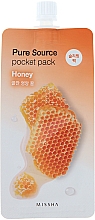 Düfte, Parfümerie und Kosmetik Nachtmaske für das Gesicht mit Honig-Extrakt - Missha Pure Source Pocket Pack Honey