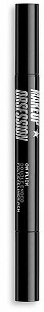 Doppelseitiger Eyeliner - Makeup Obsession On Flick Double Ended Felt Eyeliner Pen — Bild N1