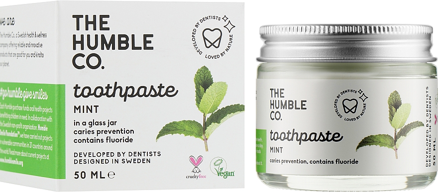 Natürliche Zahnpasta Erfrischende Minze - The Humble Co. Mint Toothpaste — Bild N2