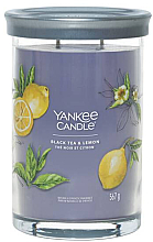 Düfte, Parfümerie und Kosmetik Duftkerze im Glas Black Tea & Lemon mit 2 Dochten - Yankee Candle Singnature