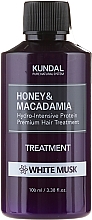 Düfte, Parfümerie und Kosmetik Feuchtigkeitsspendende Haarspülung mit weißem Moschus - Kundal Honey & Macadamia Treatment White Musk