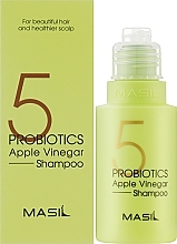 Sanftes sulfatfreies Shampoo mit Probiotika und Apfelessig - Masil 5 Probiotics Apple Vinegar Shampoo — Bild N2