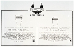 Paco Rabanne Invictus - Duftset (Eau de Toilette 100ml + After Shave Lotion 100ml) — Bild N4