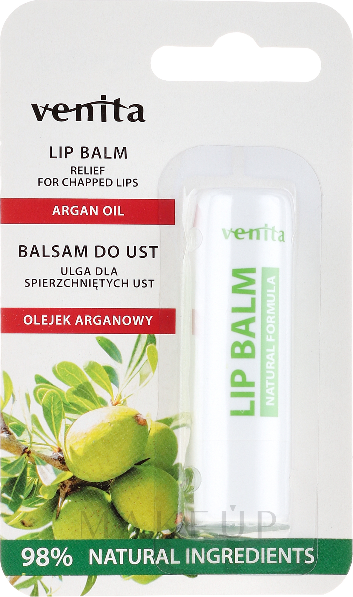 Lippenbalsam mit Arganöl - Venita Lip Balm Argan Oil — Bild 4 g