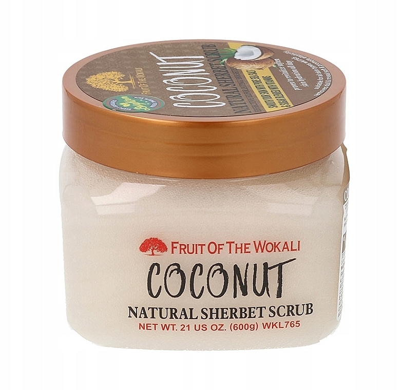 Natürliches Peeling-Sorbet Kokosnuss - Wokali Natural Sherbet Scrub Coconut — Bild N1