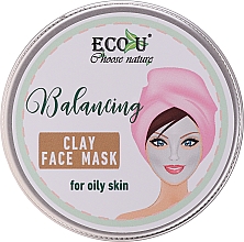 Düfte, Parfümerie und Kosmetik Ausgleichende Gesichtsmaske mit Tonerde für fettige Haut - Eco U Balancing Clay Face Mask For Oily Skin
