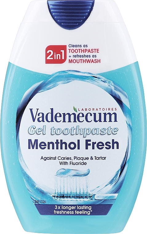 2in1 Zahnpasta und Mundwasser - Vademecum MentolFresh 2in1 Toothpaste + Mouthwash — Bild N1