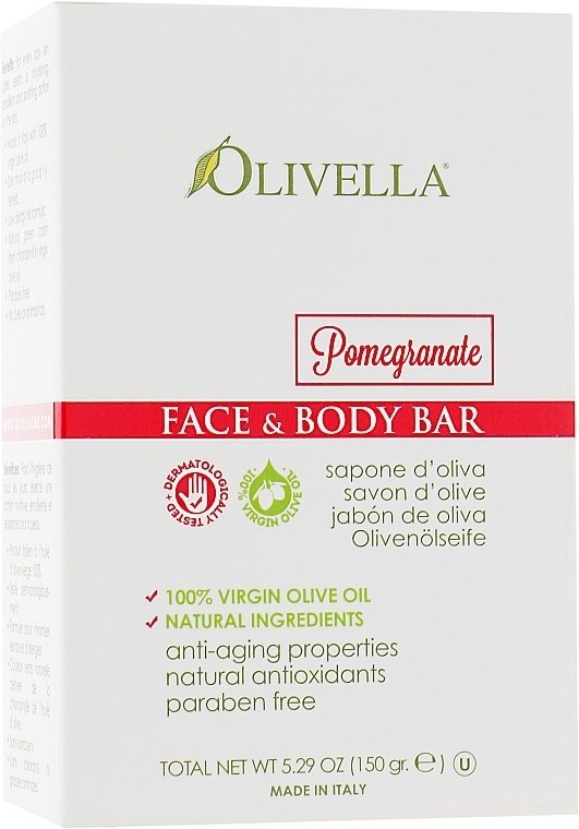 Seife für Gesicht und Körper auf Basis von Olivenöl - Olivella Face And Body Bar Soap — Bild N1