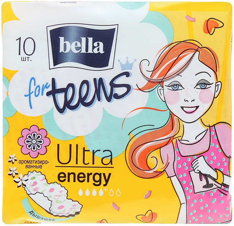 Slipeinlagen For Teens Ultra Energy 10 St. - Bella — Bild N1