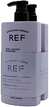 Düfte, Parfümerie und Kosmetik Set - REF Cool Silver Duo Set (shm/600ml + cond/600ml)