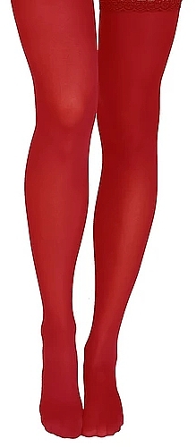 Strumpfhose aus Mikrofaser Ester 60 Den rosso - Knittex — Bild N2