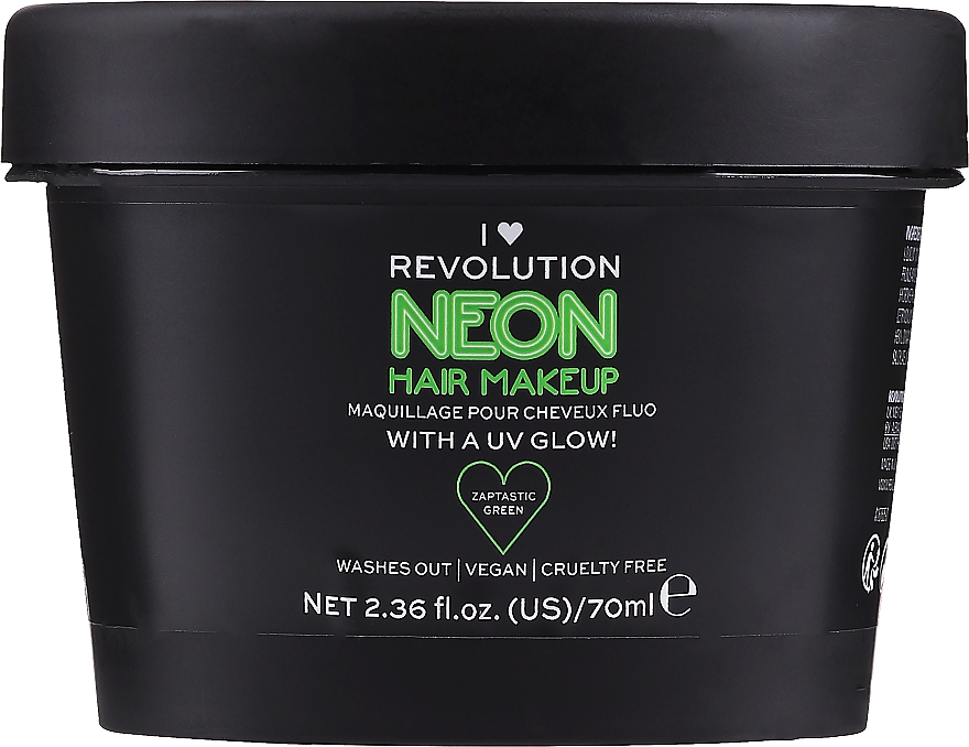 Temporäre Haarfarbe für glänzendes Haar - I Heart Revolution UV Neon Hair Make Up