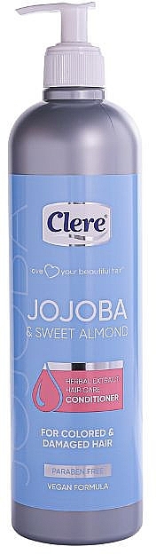 Conditioner für gefärbtes und strapaziertes Haar - Clere Jojoba & Sweet Almond Conditioner  — Bild N1