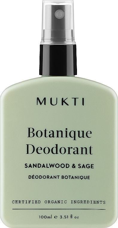 Körperspray Deodorant - Mukti Organics Botanique Deodorant — Bild N1