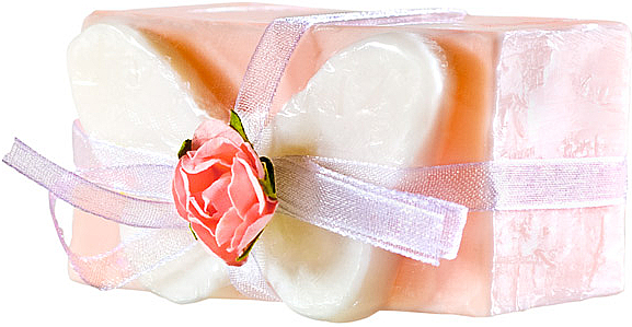Glycerin-Dekorationsseife rosa Schmetterling - Organique Soaps — Bild N1