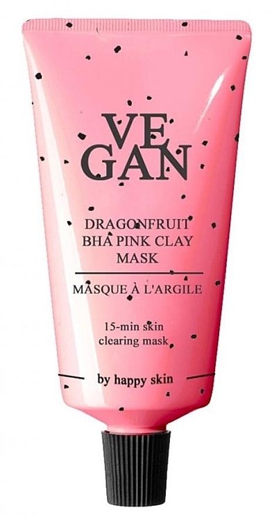 Gesichtsmaske mit rosa Tonerde - Vegan By Happy Dragonfruit BHA Pink Clay Mask — Bild N1