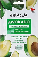 Düfte, Parfümerie und Kosmetik Feuchtigkeitsspendende Tuchmaske mit Avocadoöl - Gracja Moisturizing Mask