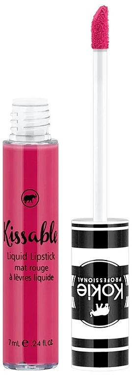 Matter flüssiger Lippenstift - Kokie Professional Kissable Matte Liquid Lipstick — Bild N2