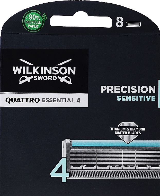 Ersatzklingen 8 St. - Wilkinson Sword Quattro Titanium Sensitive — Bild N1