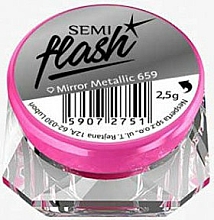 Düfte, Parfümerie und Kosmetik Nagelpuder mit Spiegel-Effekt - Semilac Semi Flash