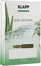Gesichtspflegeset - Klapp Skin Natural Aloe Vera Power Set (Gesichtskonzentrat 3x2ml + Gesichtscreme 3ml) — Bild N1