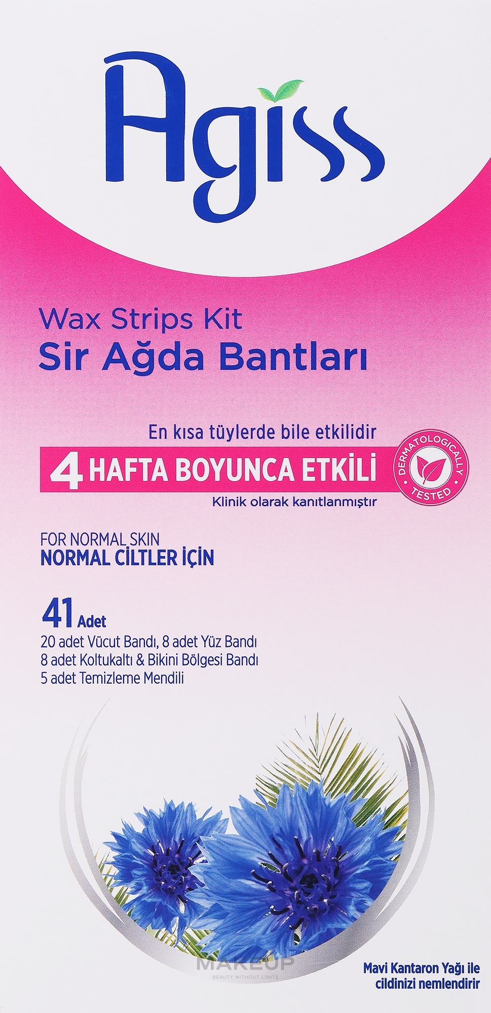 Wachsstreifen-Set zur Enthaarung mit Kirschduft - Agiss Wax Strips Kit — Bild 41 St.