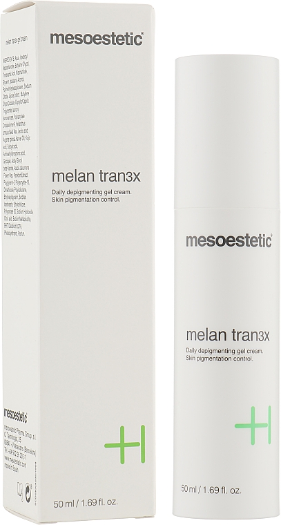 Depigmentierende Gel-Creme - Mesoestetic Melan Tran3x Daily Depigmenting Gel Cream — Bild N2