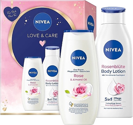 Pflegeset für Männer - NIVEA Love&Care (sh/gel/250ml + b/lotion/250ml) — Bild N1