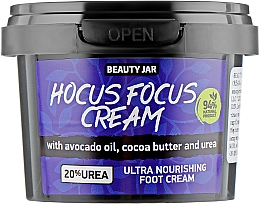 Düfte, Parfümerie und Kosmetik Extra pflegende Fußcreme mit Avocadoöl, Kakaobutter und Harnstoff - Beauty Jar Hocus Focus Cream Ultra Nourishing Foot Cream
