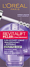 Düfte, Parfümerie und Kosmetik Augenkonturserum mit Hyaluronsäure und Koffein - L'Oreal Paris Revitalift Filler (ha)