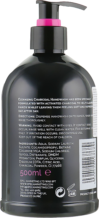 Flüssige Handseife mit Aktivkohle - Xpel Marketing Ltd Body Care Cleansing Charcoal Handwash — Bild N2