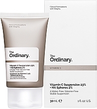 The Ordinary Vitamin C Suspension 23% + HA Spheres 2% - Gesichtsserum mit 23% Vitamin C und 2% Hyaluronsäure — Bild N2