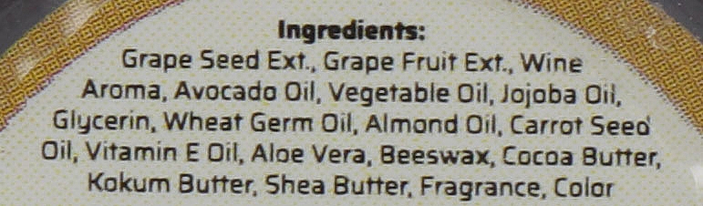 Natürlicher ayurvedischer Lippenbalsam mit Grapefruit, Bienenwachs und Honig - Khadi Organique Wine Grapefruit Lip Balm — Bild N4